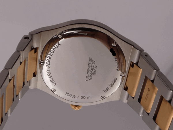 Girard Perregaux Laureato 34 Diamonds Bezel 0.82ct Acciaio & Oro Rosa 18Kt With PAPERS YEAR 2017 TOP CONDITION 56 Factory Diamonds FOR Ladies Ref. 80189D56A132-56A