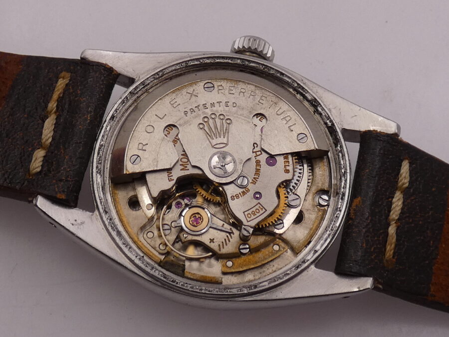 Rolex Oyster Perpetual Date 6534 GILT DIAL Roulette ANNO 1959 Automatico Acciaio Rotore a Farfalla - immagine 17
