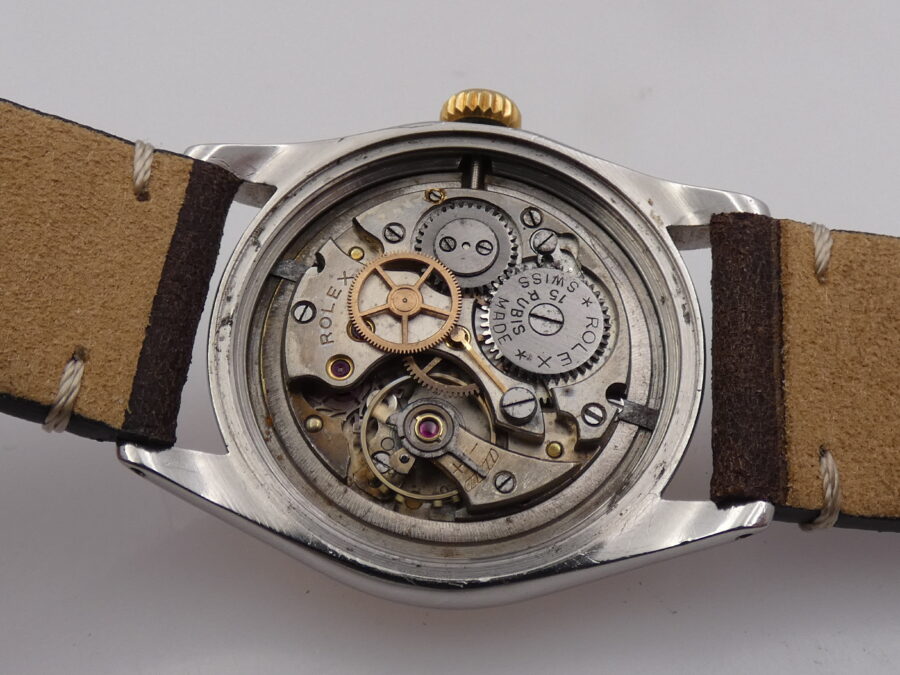 Rolex Oyster Precision 6082 Lunetta Thunderbird Oro 18Kt & Acciaio ANNO 1950 Carica Manuale Vintage - immagine 17