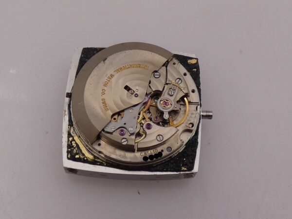 IWC Square 1871 Automatico PELLATON 8541B Blue Dial Anni 70 Acciaio Vintage