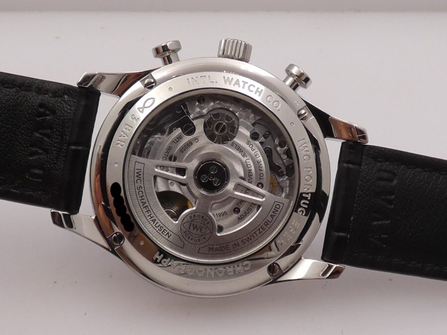 Cronografo IWC Portuguese IW371606 Blue Dial BOX&PAPERS Anno 2020 Automatico TOP CONDITION Acciaio - immagine 17