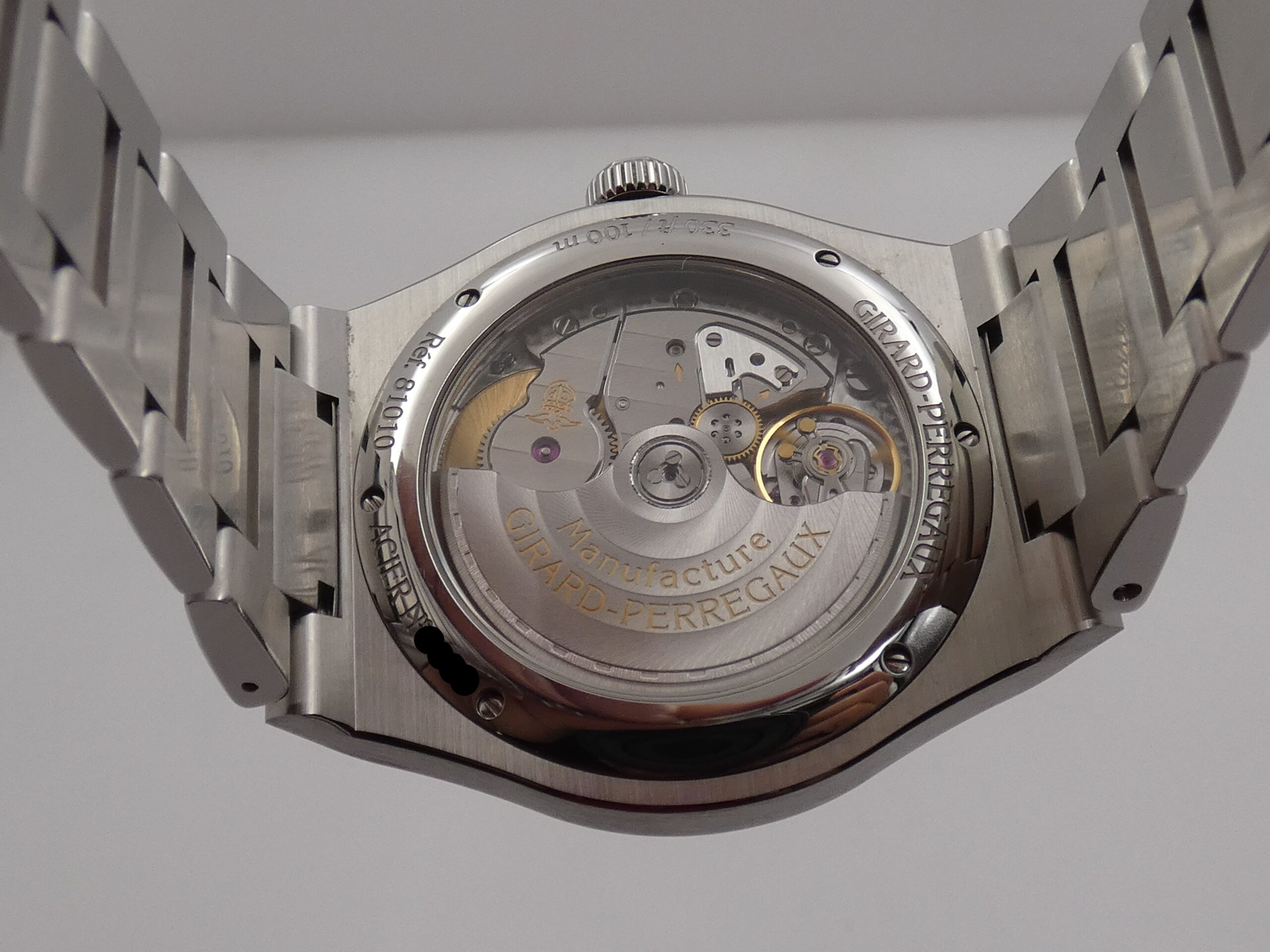 Girard Perregaux Laureato 81010 WITH PAPERS Anno 2021 TOP CONDITION Guillochè Blue Dial Automatico Acciaio - immagine 18