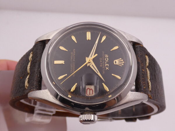 Rolex Oyster Perpetual Date 6534 GILT DIAL Roulette ANNO 1959 Automatico Acciaio Rotore a Farfalla