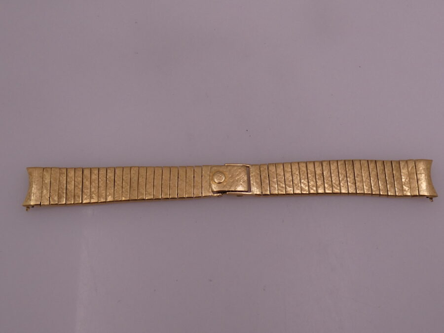 Patek Philippe Bracciale Corteccia Oro Massiccio 18Kt For Caltrava Vintage 16mm - immagine 3