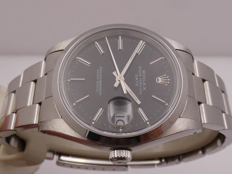 Rolex Oyster Perpetual Date 15200 Black Dial Automatico ANNO 1991 Oyster Bracelet Acciaio - immagine 3