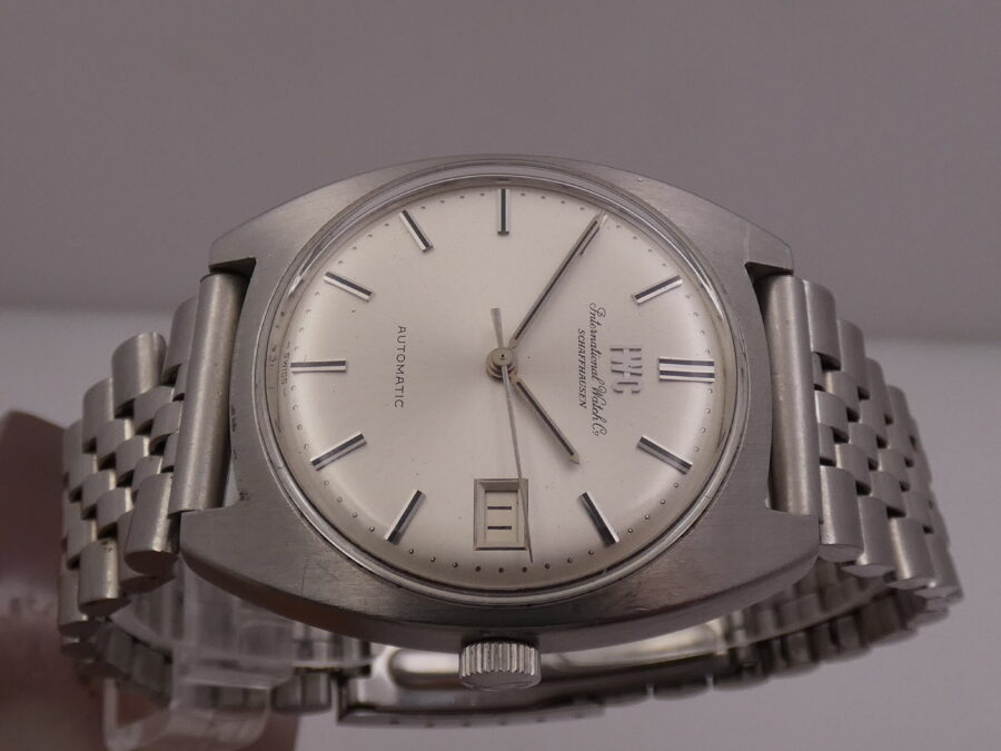 IWC Cushion 1828 Automatic PELLATON 8541B ANNI '70s Jubilee Bracelet Acciaio Vintage - immagine 3
