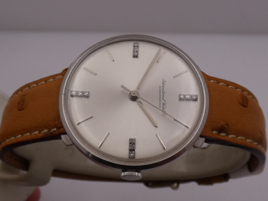 IWC Classic Vintage 1410 Oro Bianco 18Kt Diamond Dial TOP CONDITION Carica Manuale Anni 60's - immagine 3