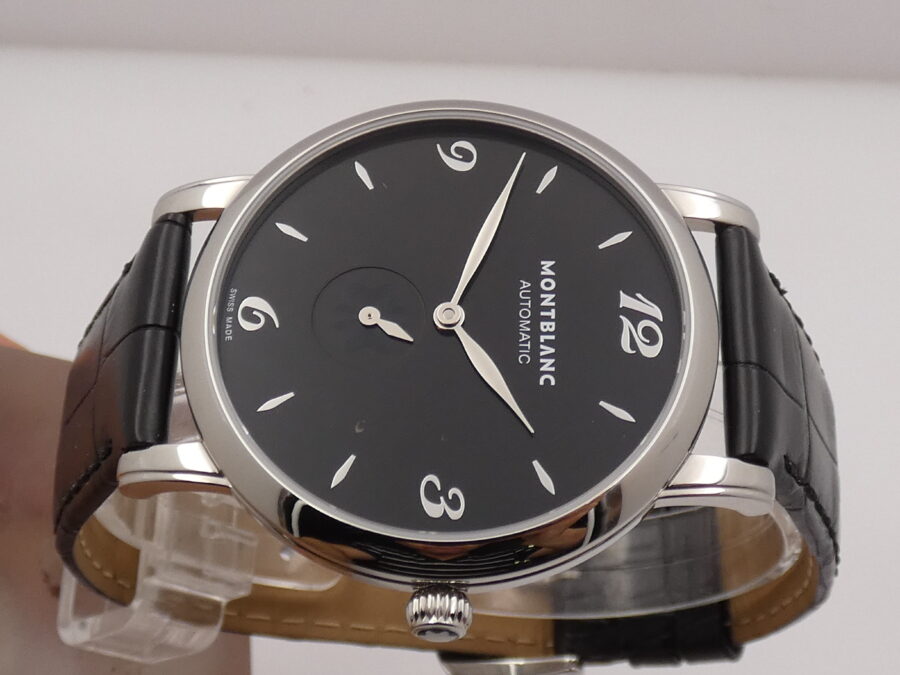 Montblanc Star Classique Petite Seconde NEW BOX&PAPERS STICKERS Automatico ANNO 2025 Acciaio Ref. 7211 MAI INDOSSATO - immagine 3