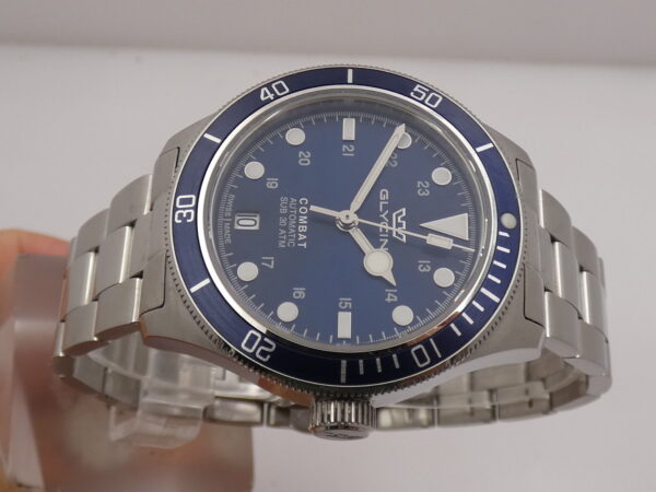 Glycine Combat Sub 36mm BLUE DIAL BOX&PAPERS Automatico Anno 2021 Braccialato