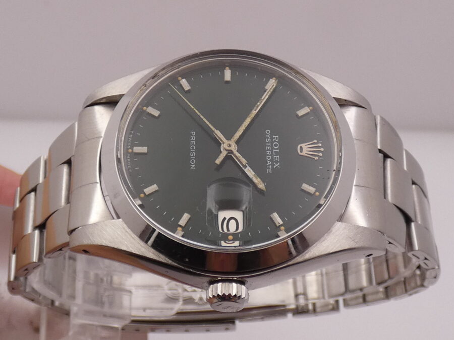 Rolex Oysterdate Precision 6694 Green Dial Anno1977 Manuale Bracciale Oyster Acciaio - immagine 3