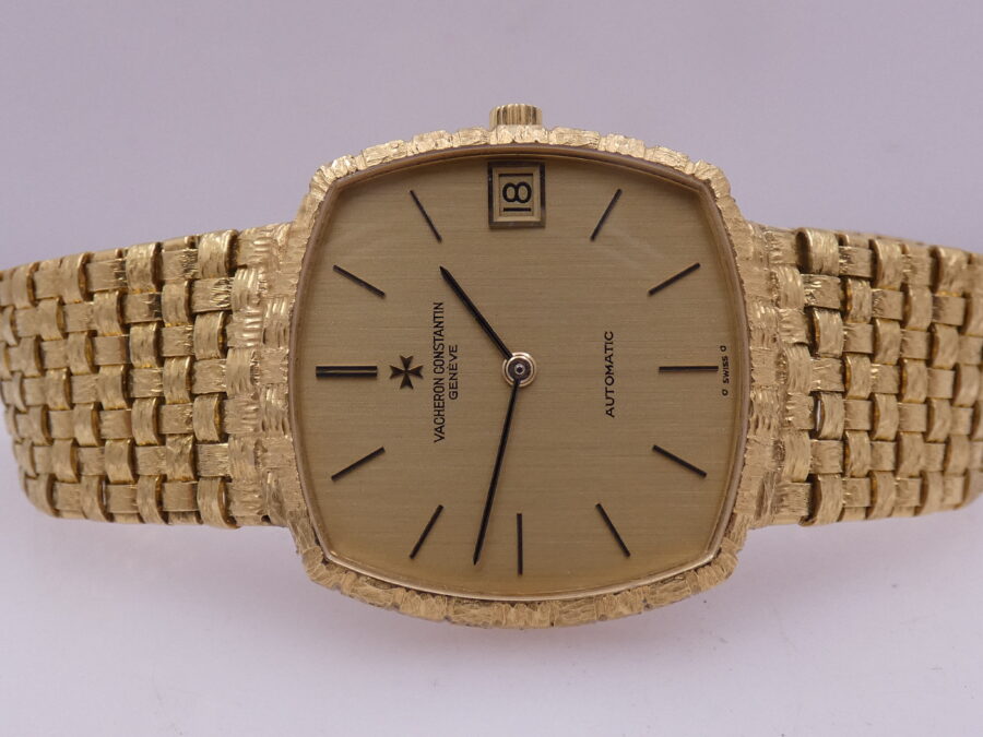 Vacheron Constantin NEW OLD STOCK 18Kt Square Basket 1970s Sigma Dial BOX & PAPERS Automatico Untouched - immagine 4