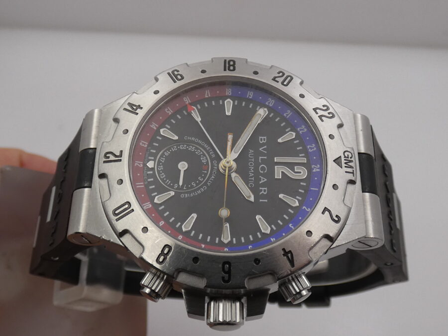Bulgari Diagono Professional GMT-Date GMT40S 40mm Automatico Anni 2000 - immagine 4
