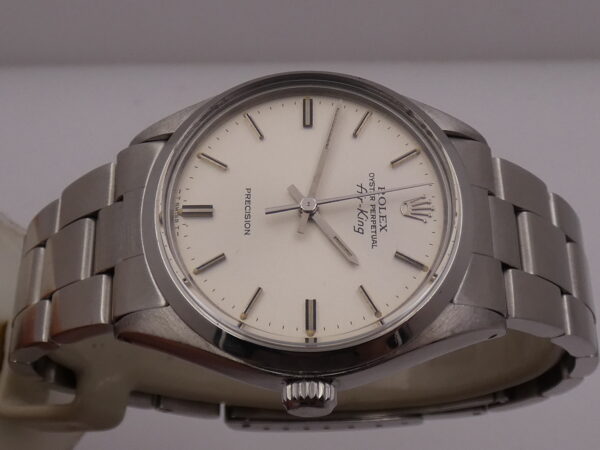 Rolex Air King Precision 5500 ANNO 1978 Automatico Argentè Dial Braccialato Oyster