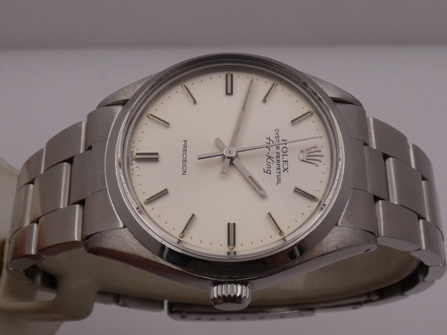 Rolex Air King Precision 5500 ANNO 1978 Automatico Argentè Dial Braccialato Oyster - immagine 3