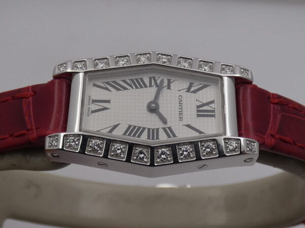 Cartier Lanières Hexagonal 2560 18Kt White Gold Factory Diamonds ANNI '2000s For Ladies