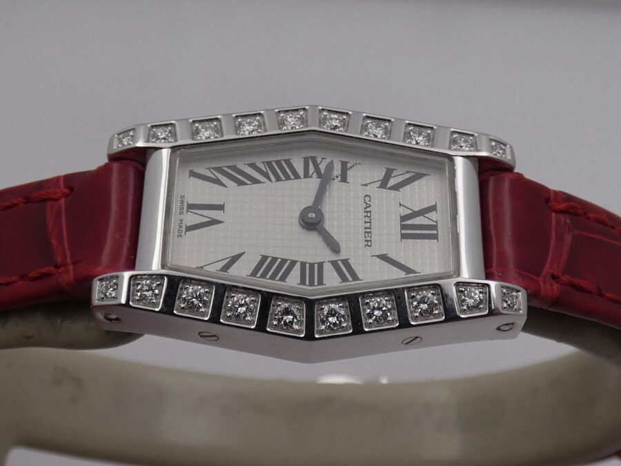 Cartier Lanières Hexagonal 2560 18Kt White Gold Factory Diamonds ANNI '2000s For Ladies - immagine 3