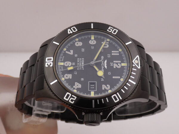 Glycine Combat SUB 42mm GL0079 NEW Automatico With BOX Acciaio Black PVD Mai Indossato