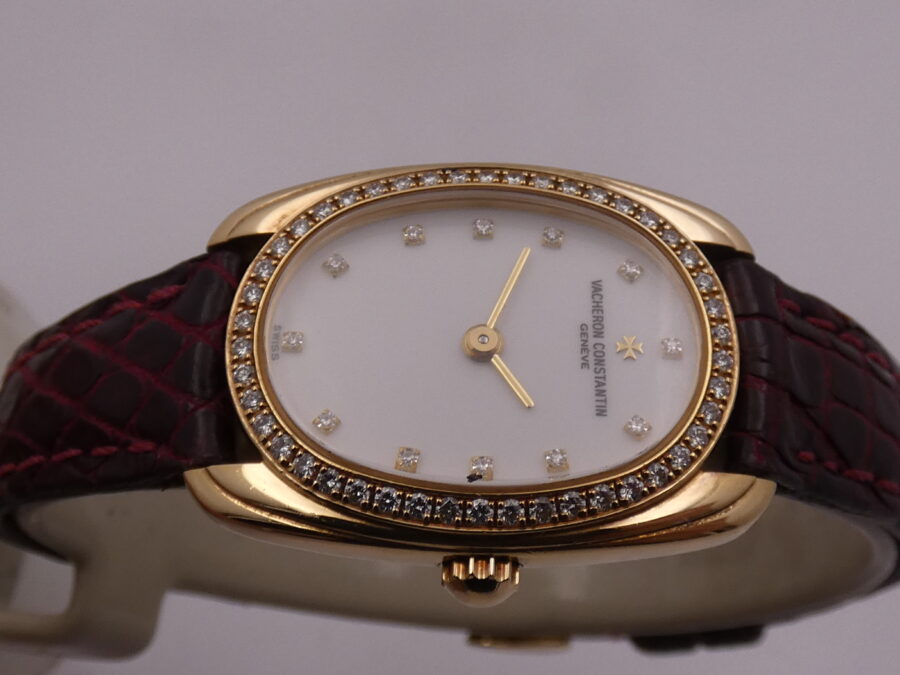 Vacheron Constantin Les Historiques Factory Diamonds Dial & Bezel Oro Massiccio 18Kt 10110 Carica Manuale Cal. 1055 Meraviglioso FOR LADIES Anni 90's !!! - immagine 3