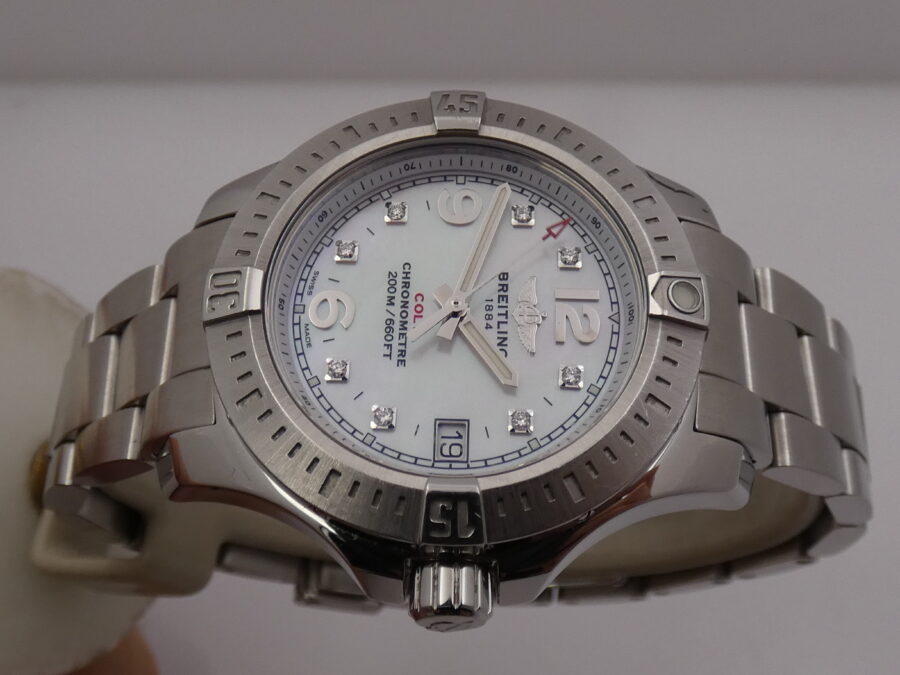 Breitling Colt Lady 33mm MOP & DIAMONDS DIAL FULL SET Anno 2017 BRACCIALATO Ref. A77388 - immagine 4