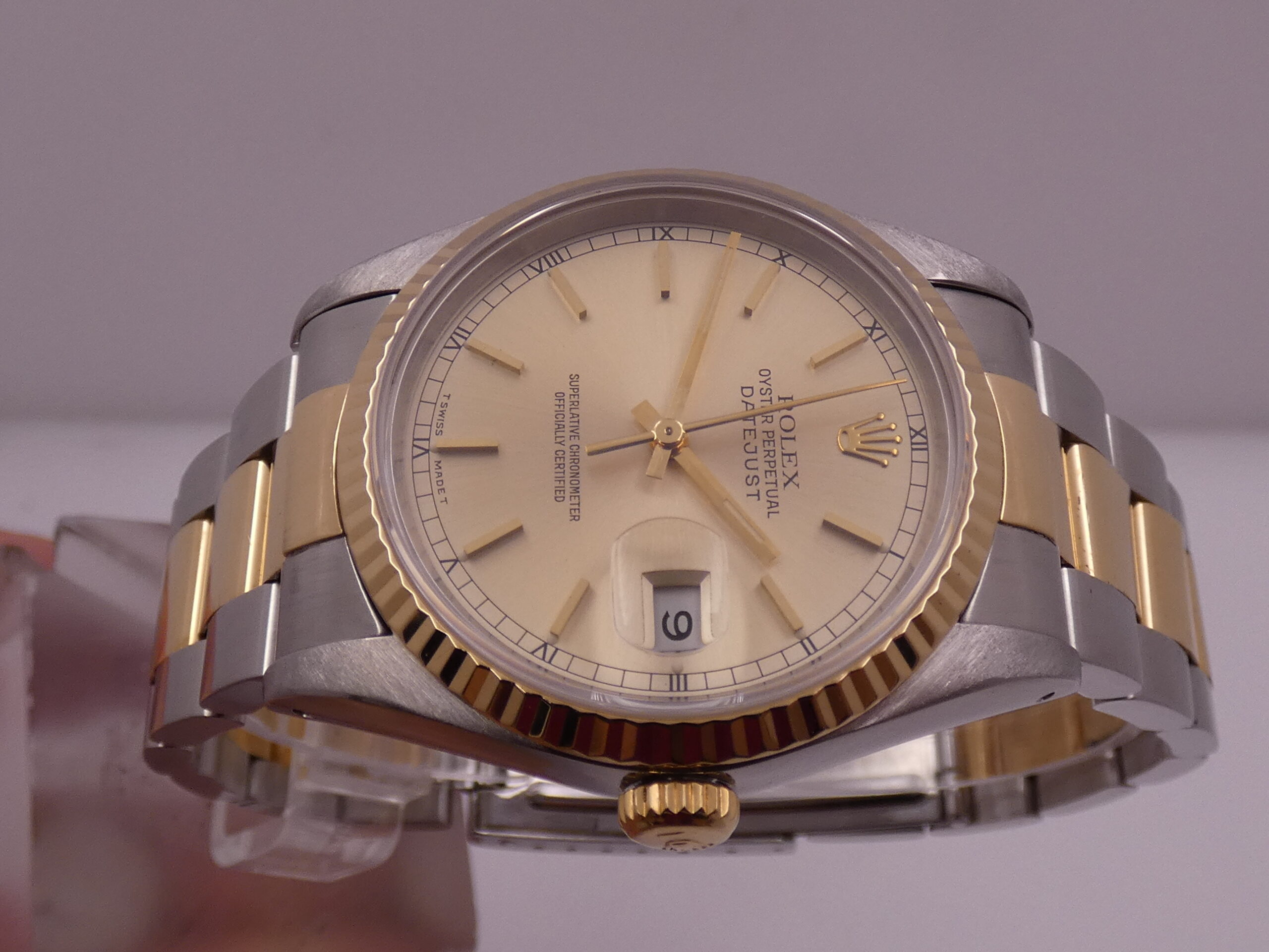 Rolex Datejust 36 16233 Acciaio & Oro 18Kt Anno 1994 Automatico Bracciale Oyster - immagine 4