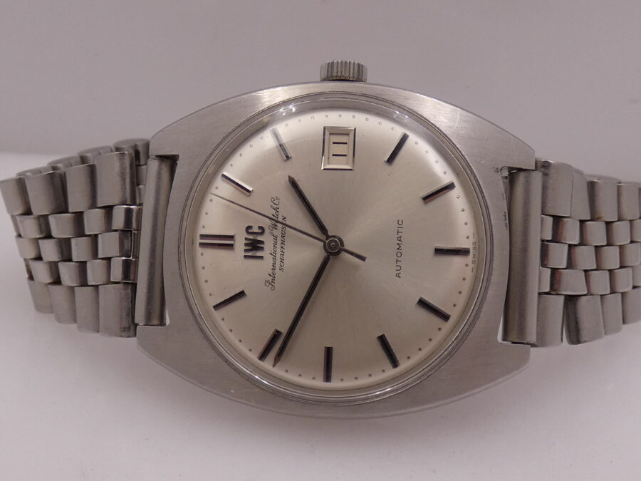 IWC Cushion 1828 Automatic PELLATON 8541B ANNI '70s Jubilee Bracelet Acciaio Vintage - immagine 4