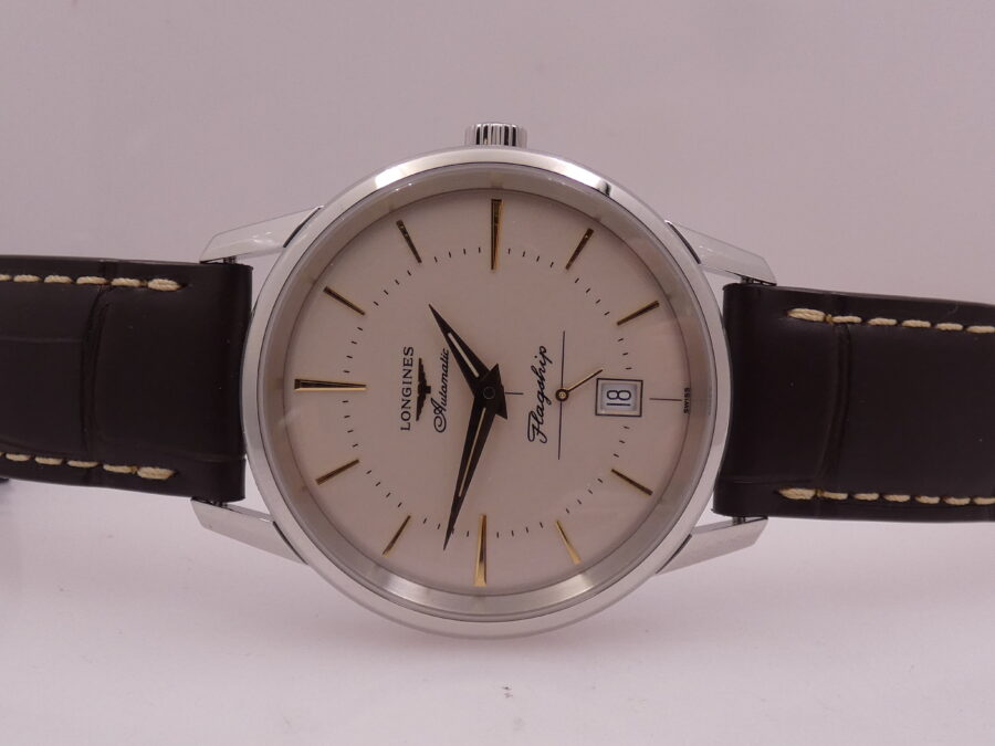 Longines Flagship Heritage L4.795.4 NEW BOX PAPERS & TAG PRICE Automatico Anno 2025 Mai Indossato - immagine 4
