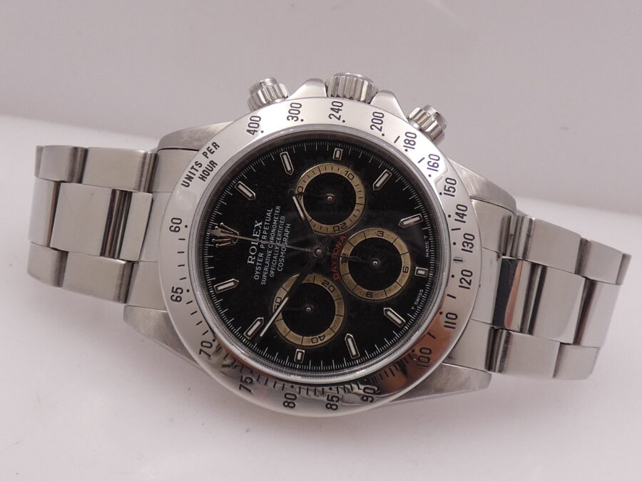 Rolex Daytona Zenith 16520 W Patrizzi Dial Year 1995 BOX&PAPERS Automatic Cosmograph STARDUST DIAL!!! - immagine 4