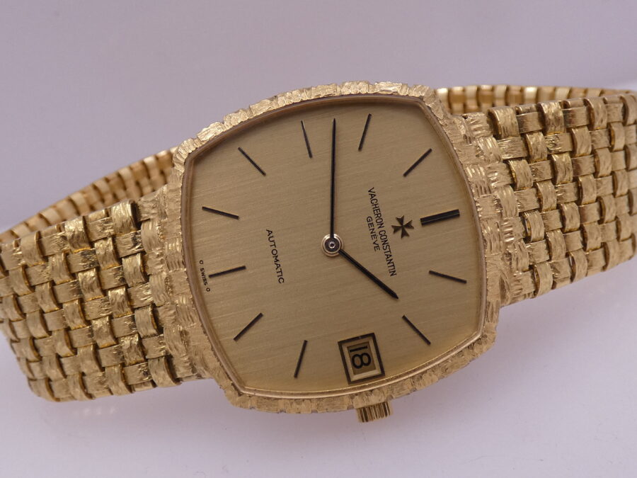 Vacheron Constantin NEW OLD STOCK 18Kt Square Basket 1970s Sigma Dial BOX & PAPERS Automatico Untouched - immagine 5