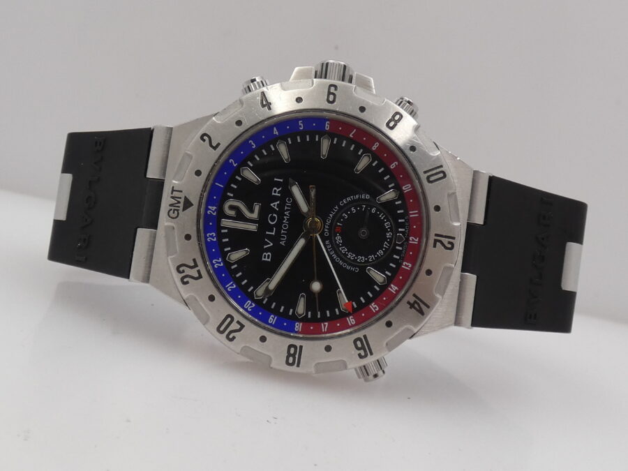 Bulgari Diagono Professional GMT-Date GMT40S 40mm Automatico Anni 2000 - immagine 5