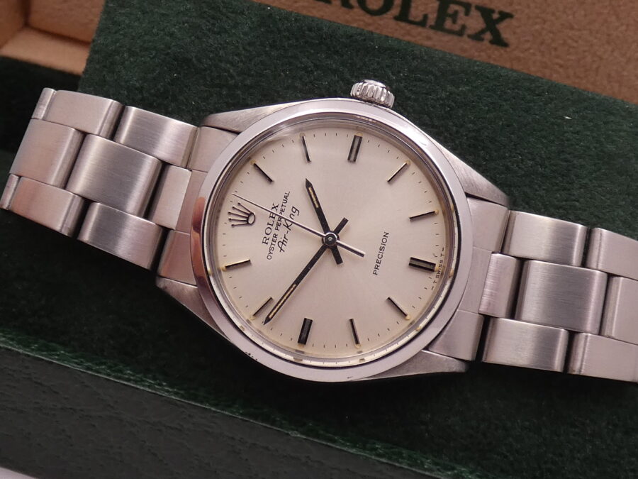 Rolex Air King Precision 5500 ANNO 1978 Automatico Argentè Dial Braccialato Oyster - immagine 4