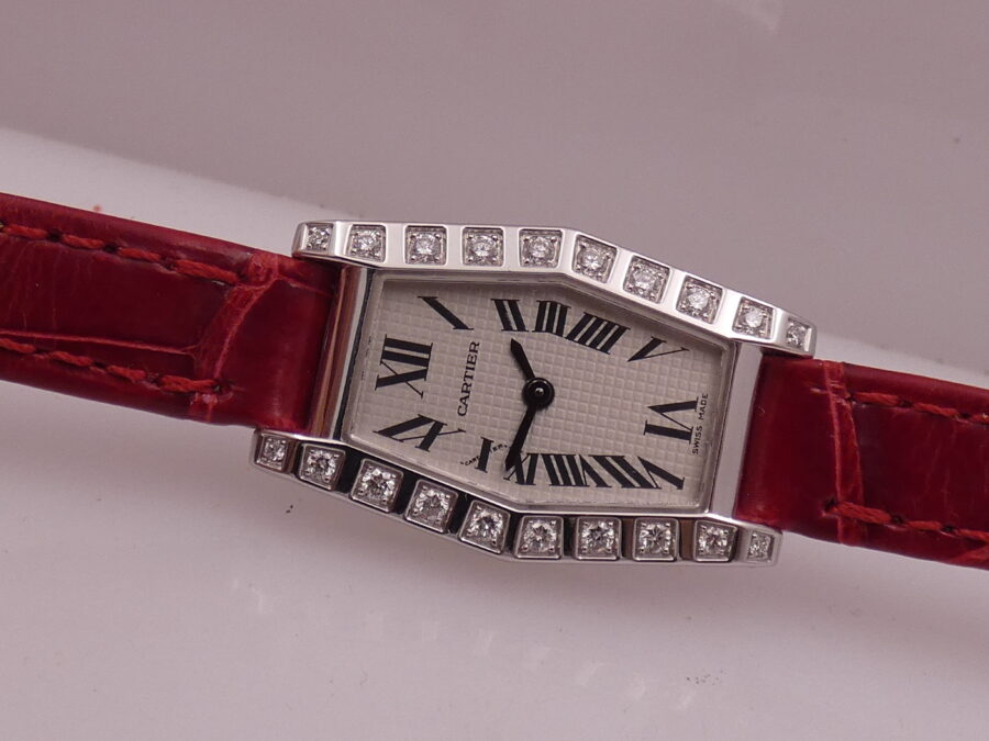 Cartier Lanières Hexagonal 2560 18Kt White Gold Factory Diamonds ANNI '2000s For Ladies - immagine 4
