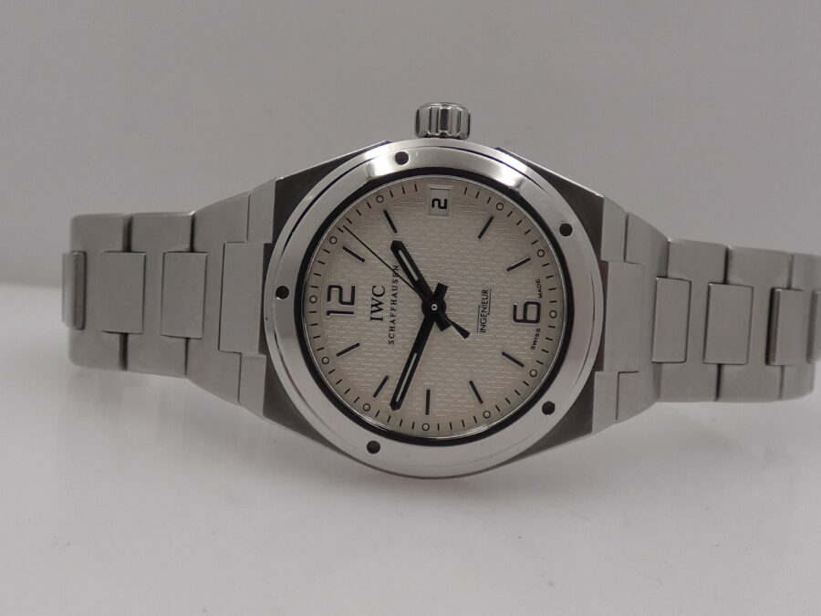 IWC Ingenieur Automatic Midsize 34mm 4515 Automatico Guillochè Dial Braccialato Acciaio ANNI 2000 - immagine 5