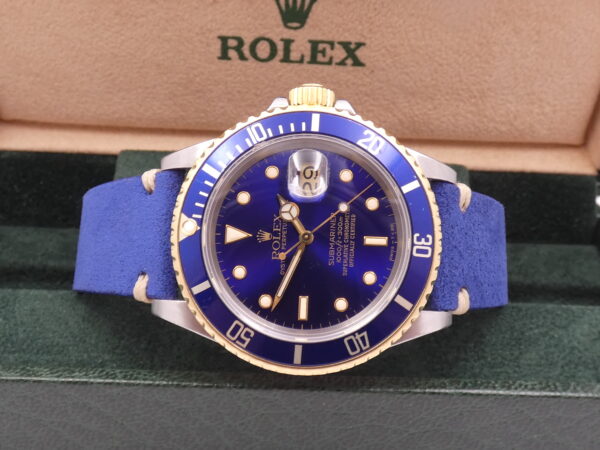 Rolex Submariner Date 16803 PURPLE DIAL 18Kt Oro & Acciaio ANNO 1986 Automatico