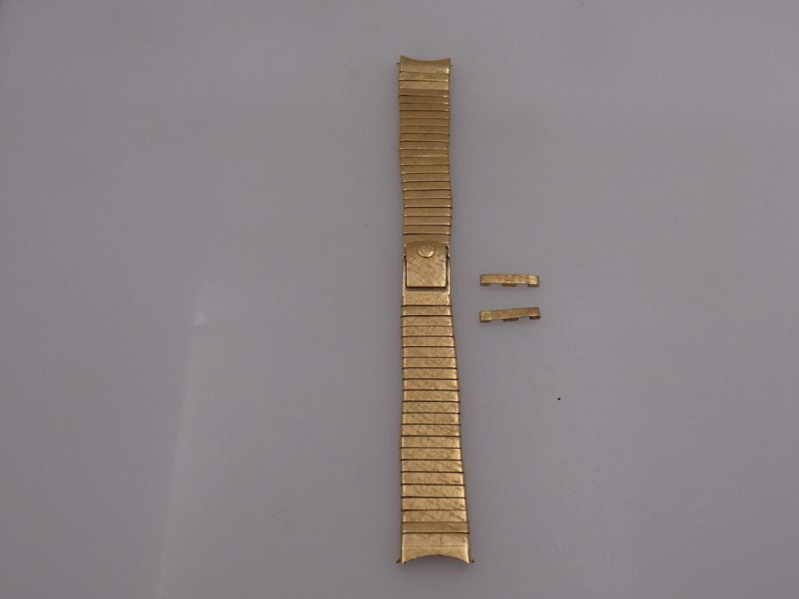 Patek Philippe Bracciale Corteccia Oro Massiccio 18Kt For Caltrava Vintage 16mm - immagine 5