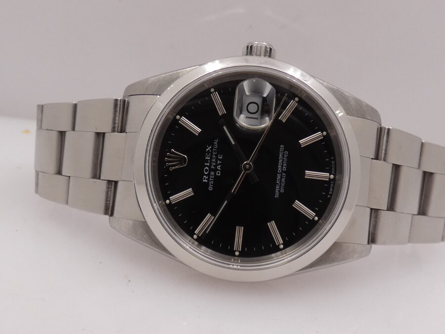 Rolex Oyster Perpetual Date 15200 Black Dial Automatico ANNO 1991 Oyster Bracelet Acciaio - immagine 5