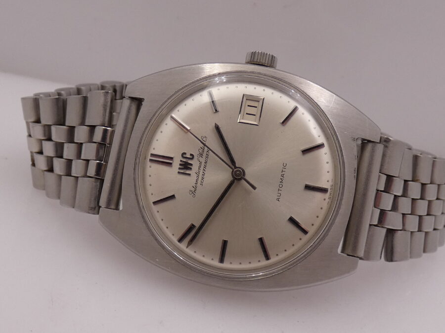 IWC Cushion 1828 Automatic PELLATON 8541B ANNI '70s Jubilee Bracelet Acciaio Vintage - immagine 5