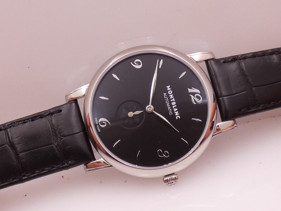 Montblanc Star Classique Petite Seconde NEW BOX&PAPERS STICKERS Automatico ANNO 2025 Acciaio Ref. 7211 MAI INDOSSATO - immagine 5