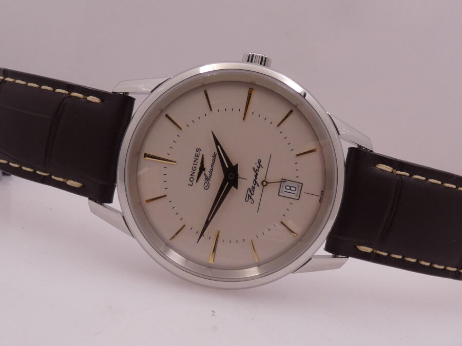 Longines Flagship Heritage L4.795.4 NEW BOX PAPERS & TAG PRICE Automatico Anno 2025 Mai Indossato - immagine 5