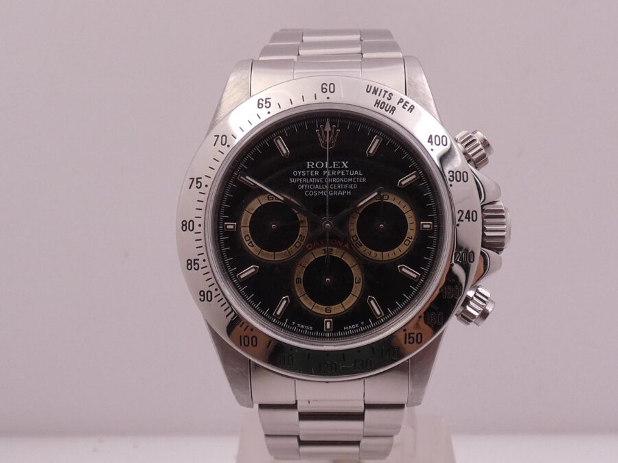 Rolex Daytona Zenith 16520 W Patrizzi Dial Year 1995 BOX&PAPERS Automatic Cosmograph STARDUST DIAL!!! - immagine 5