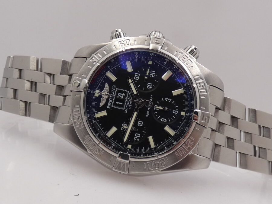 Cronografo Breitling Blackbird Big Date BOX&PAPERS Anno 2007 SERVICED in Breitling Automatic Chronometer A44359 Bracciale Pilot - immagine 6