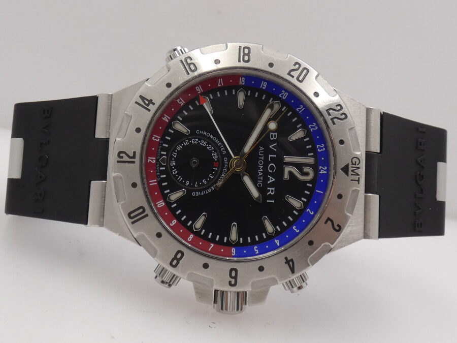 Bulgari Diagono Professional GMT-Date GMT40S 40mm Automatico Anni 2000 - immagine 6