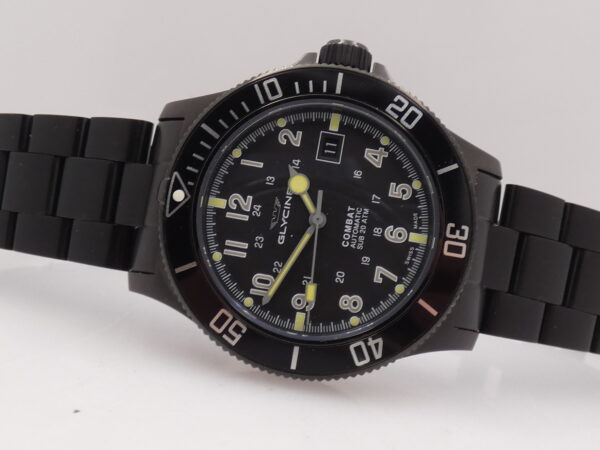 Glycine Combat SUB 42mm GL0079 NEW Automatico With BOX Acciaio Black PVD Mai Indossato