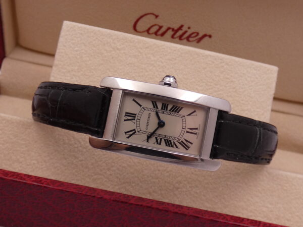 Cartier Tank Américaine 4274 WITH PAPERS Anno 2019 WSTA0016 Acciaio For Ladies