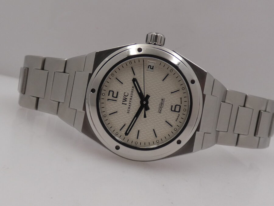 IWC Ingenieur Automatic Midsize 34mm 4515 Automatico Guillochè Dial Braccialato Acciaio ANNI 2000 - immagine 6