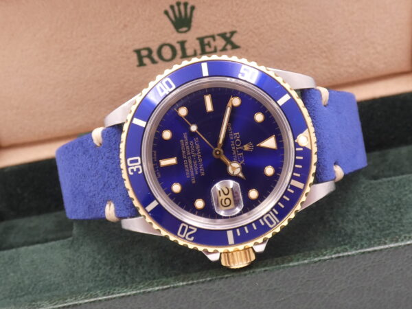 Rolex Submariner Date 16803 PURPLE DIAL 18Kt Oro & Acciaio ANNO 1986 Automatico