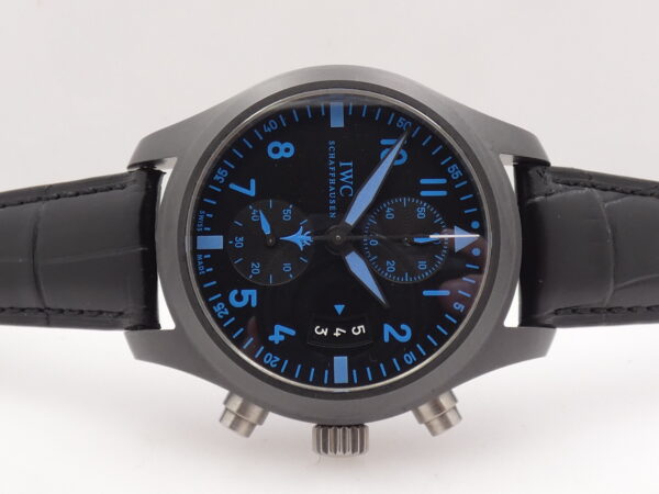 Cronografo IWC Pilot Top Gun Boutique Pilot Edition Flyback Chronograph Blue Index IW388003 BOX&PAPERS Ceramica Automatico Anno 2015 LIKE NEW