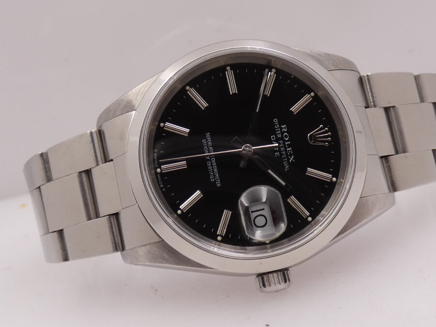 Rolex Oyster Perpetual Date 15200 Black Dial Automatico ANNO 1991 Oyster Bracelet Acciaio - immagine 6