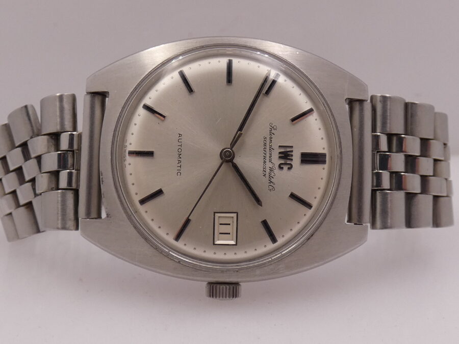 IWC Cushion 1828 Automatic PELLATON 8541B ANNI '70s Jubilee Bracelet Acciaio Vintage - immagine 6