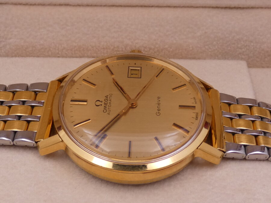 Omega Genève From 1972 Automatic Date 18Kt G.F. TOP CONDITION Ref. 166.763 Braccialato - immagine 6