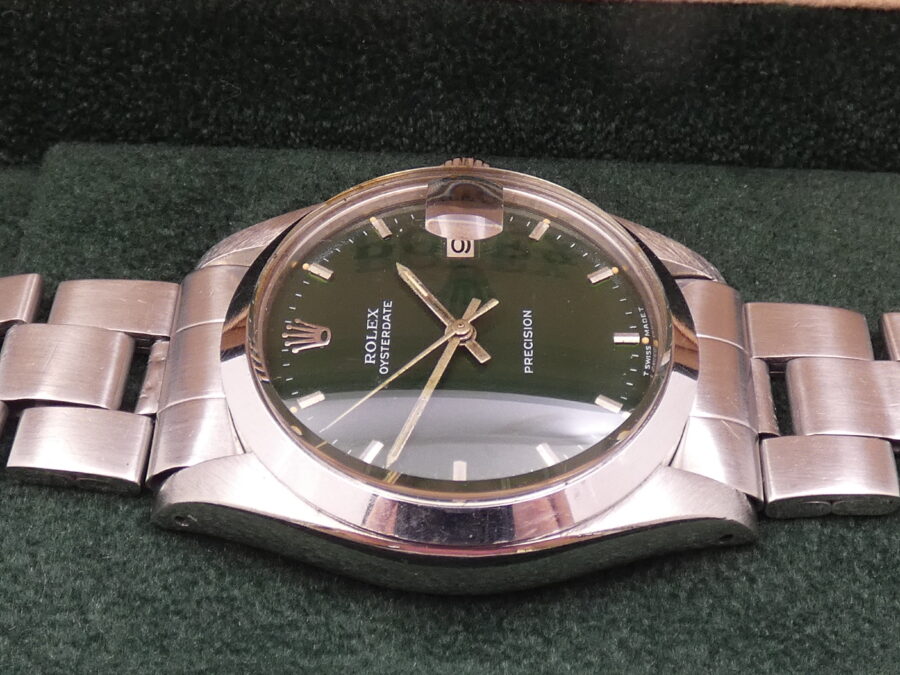 Rolex Oysterdate Precision 6694 Green Dial Anno1977 Manuale Bracciale Oyster Acciaio - immagine 6